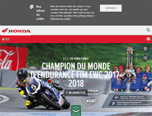 Tablet Screenshot of moto.honda.fr