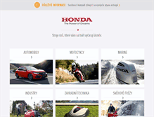 Tablet Screenshot of honda.cz