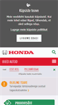 Mobile Screenshot of cars.honda.ee