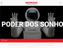 Tablet Screenshot of honda.com.br