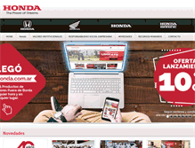 Tablet Screenshot of honda.com.ar