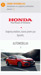 Mobile Screenshot of honda.lt