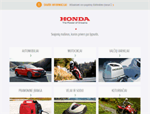 Tablet Screenshot of honda.lt