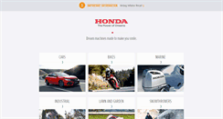 Desktop Screenshot of honda.co.uk