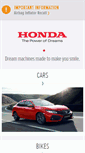 Mobile Screenshot of honda.co.uk
