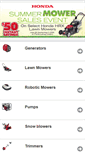 Mobile Screenshot of m.powerequipment.honda.com