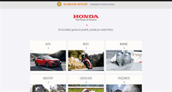 Desktop Screenshot of honda.it