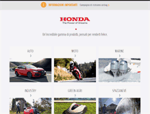 Tablet Screenshot of honda.it