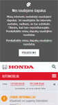 Mobile Screenshot of cars.honda.lt